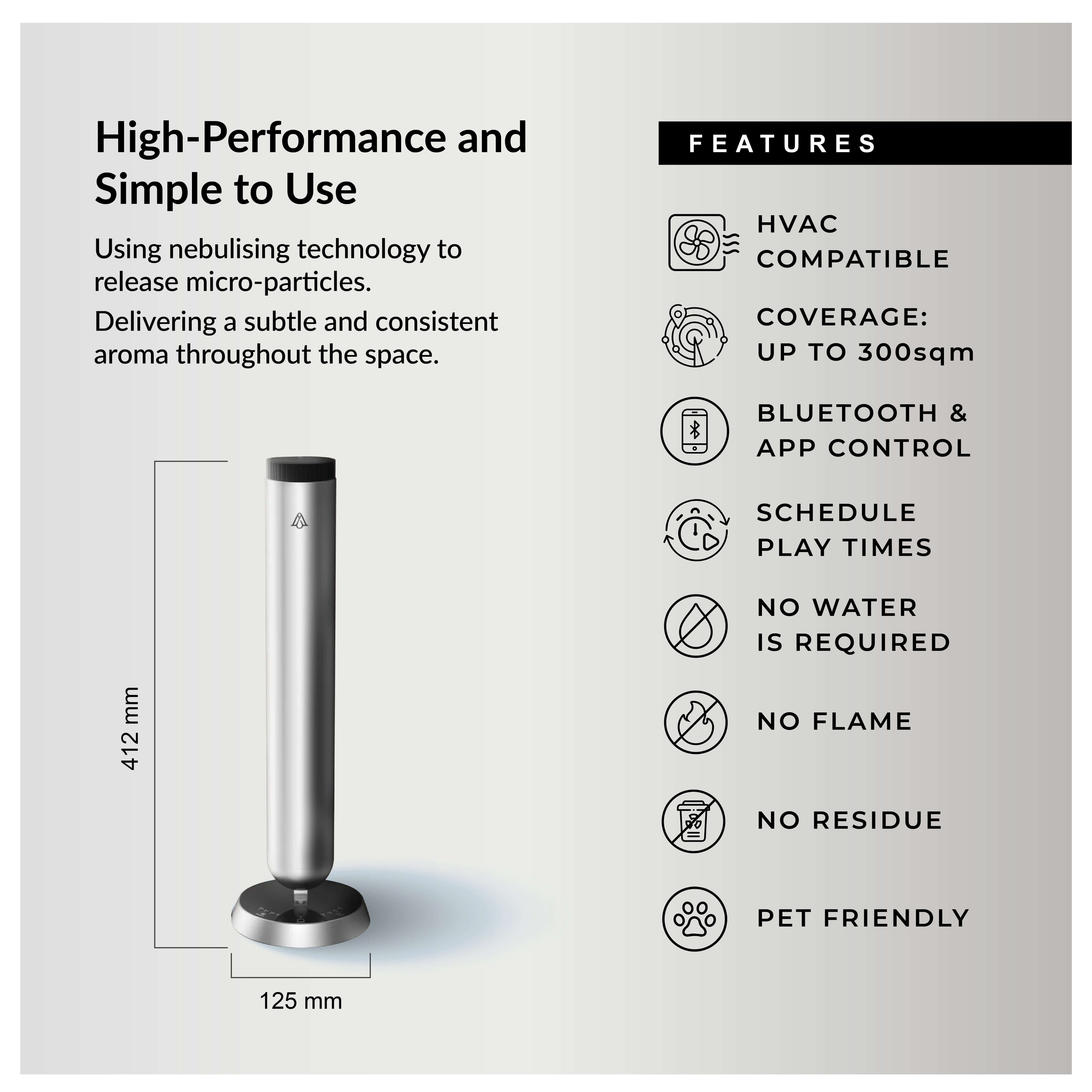 Slim Pro Scent Diffuser - Silver