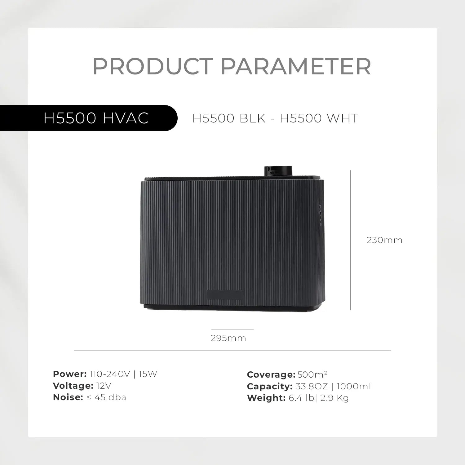 H5500 Scent Diffuser Black