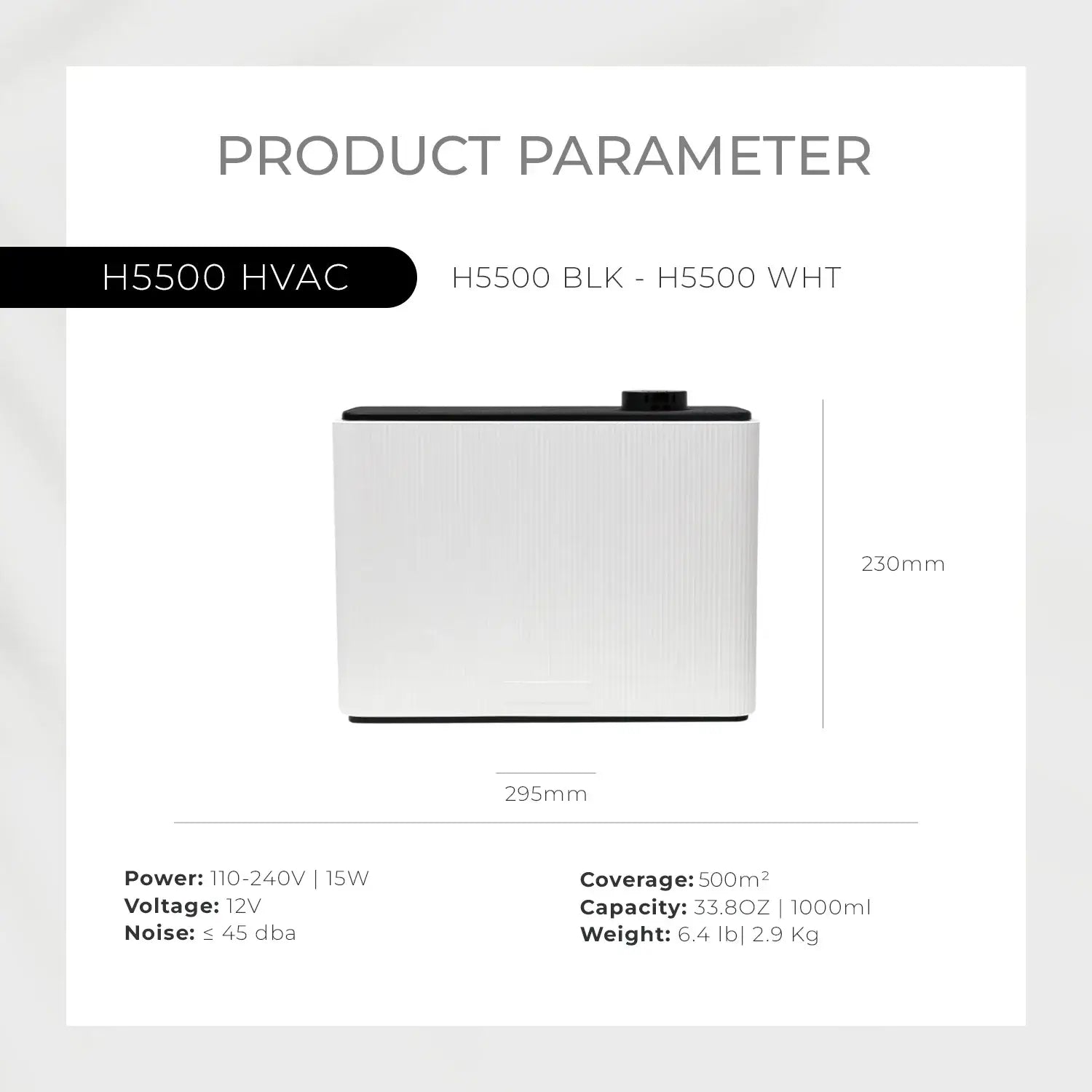 H5500 Scent Diffuser White